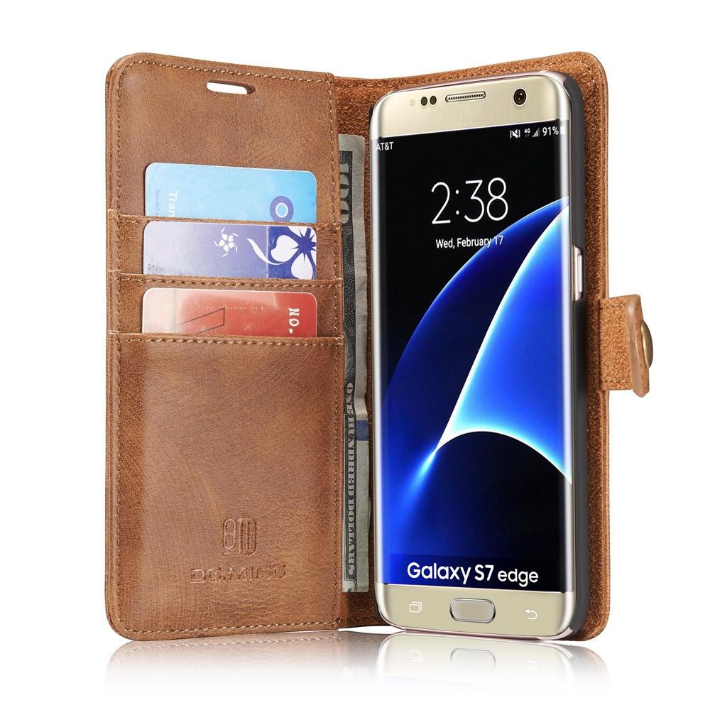 Cover portafoglio Magnet Wallet Samsung Galaxy S7 Edge Cognac