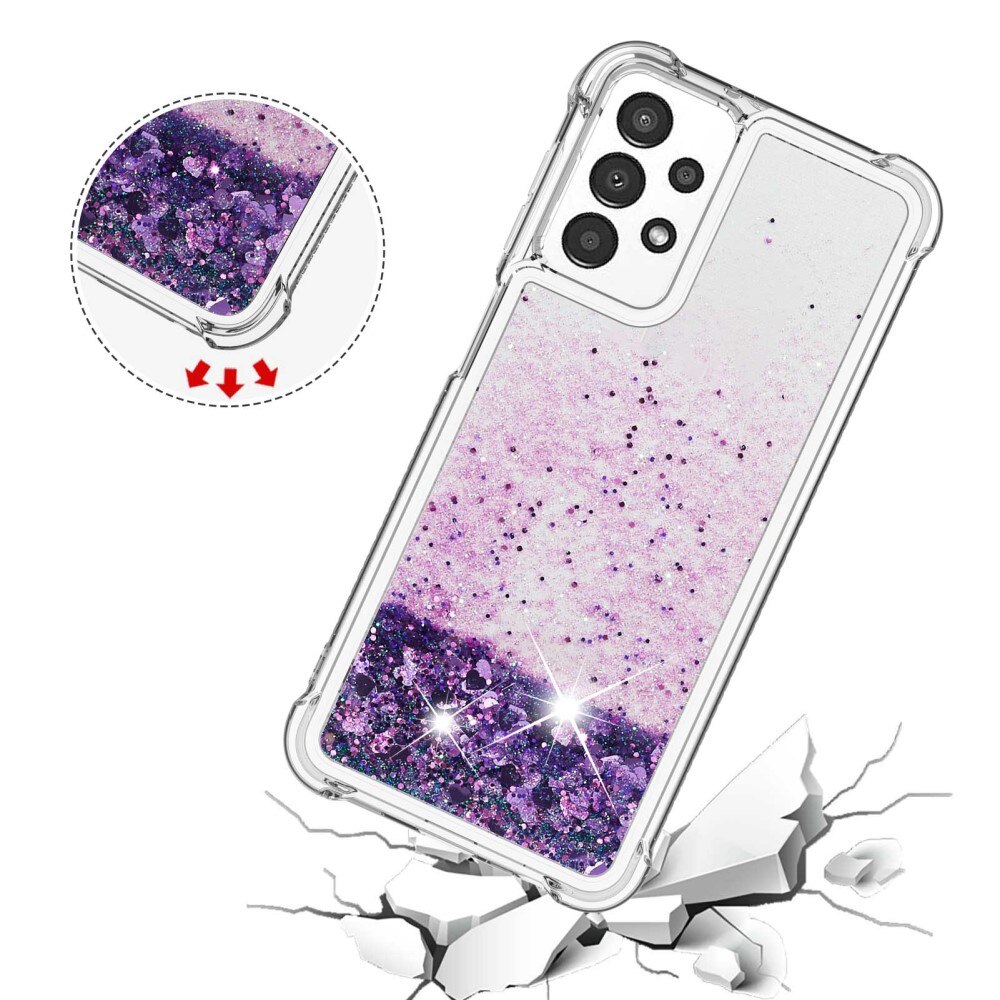 Cover Glitter Powder TPU Samsung Galaxy A13 Viola