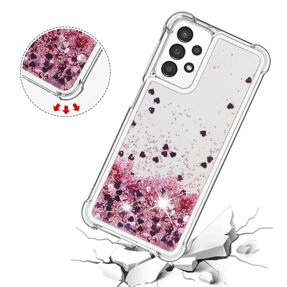 Cover Glitter Powder TPU Samsung Galaxy A13 Rosa