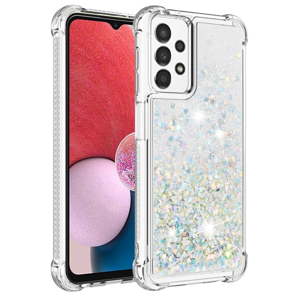 Cover Glitter Powder TPU Samsung Galaxy A13 D'argento