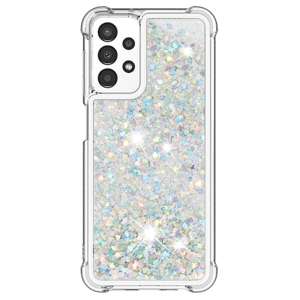 Cover Glitter Powder TPU Samsung Galaxy A13 D'argento
