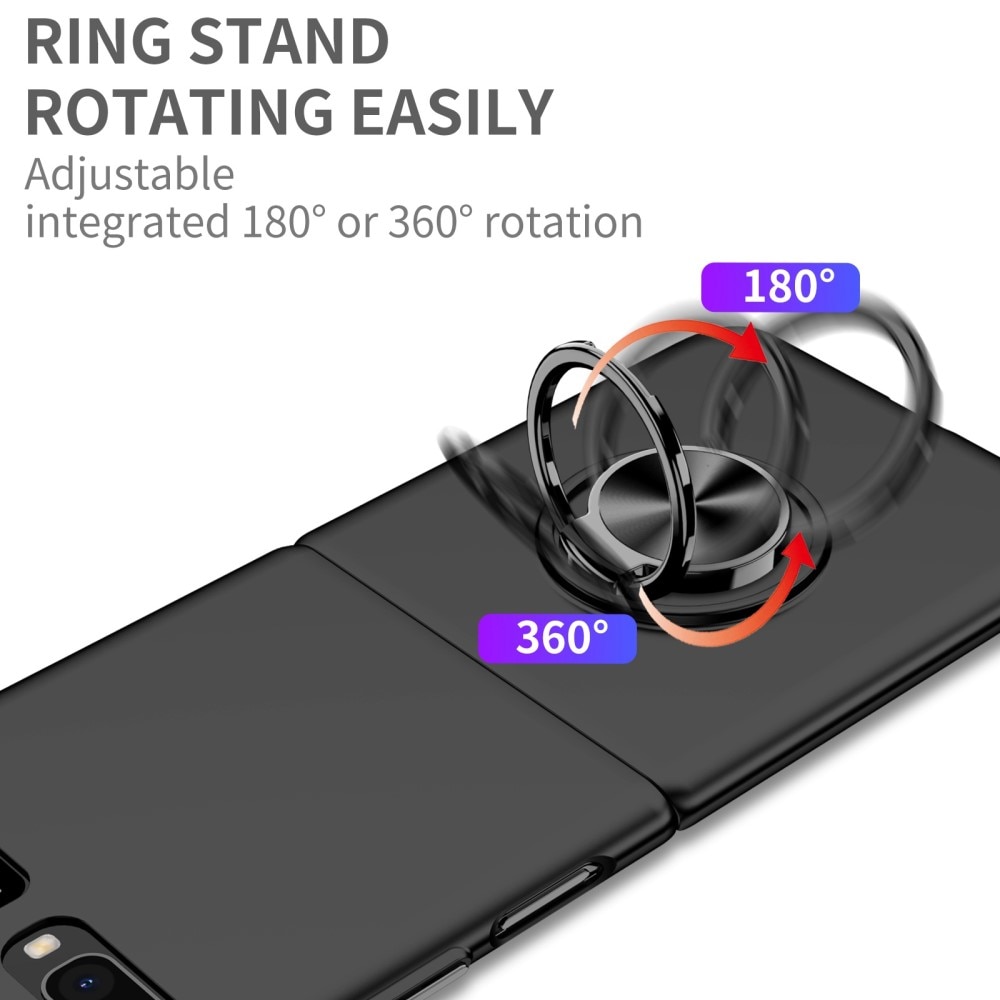 Cover magnetico con porta anelli Samsung Galaxy Z Flip Nero