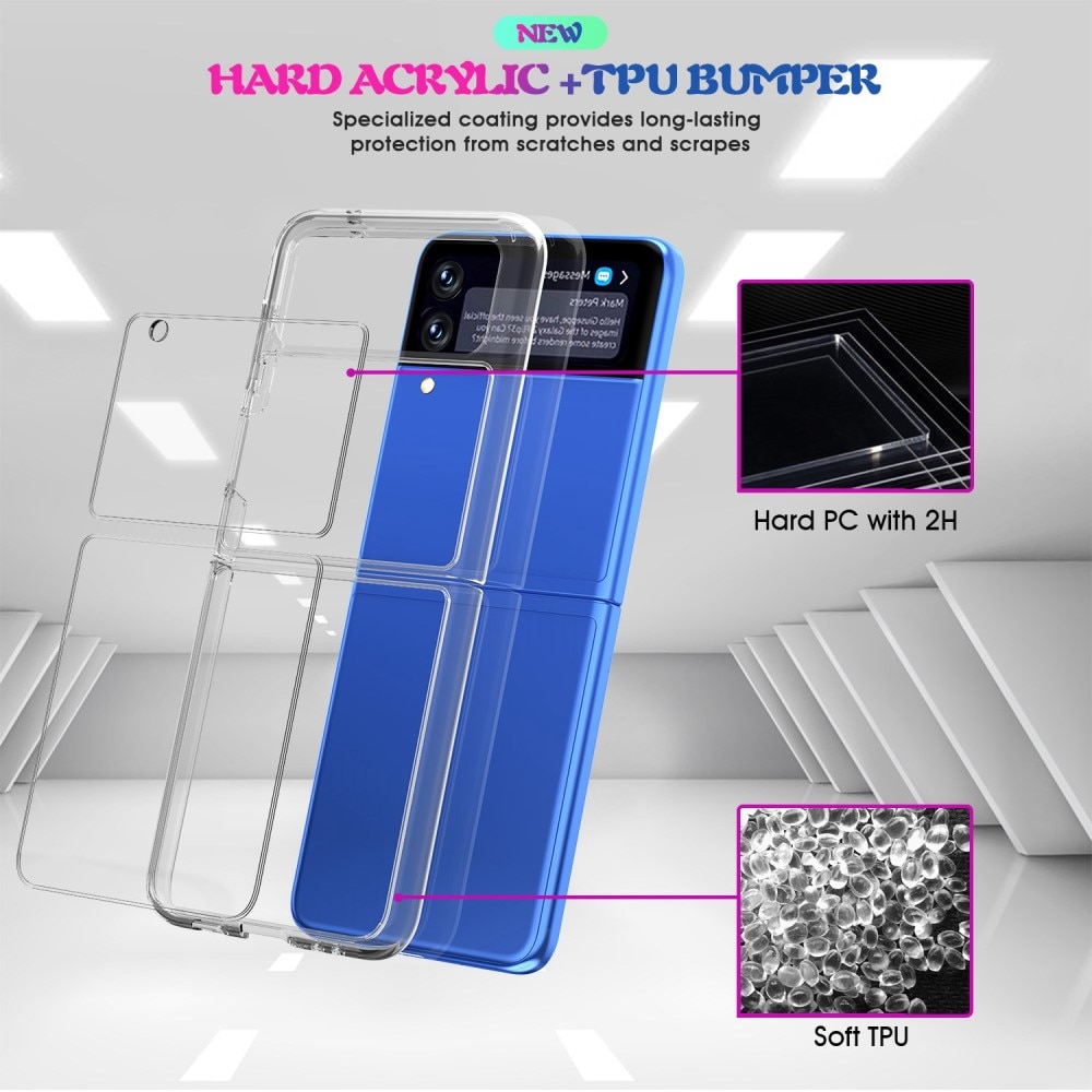 Hard Clear Cover Samsung Galaxy Z Flip 4 Trasparente