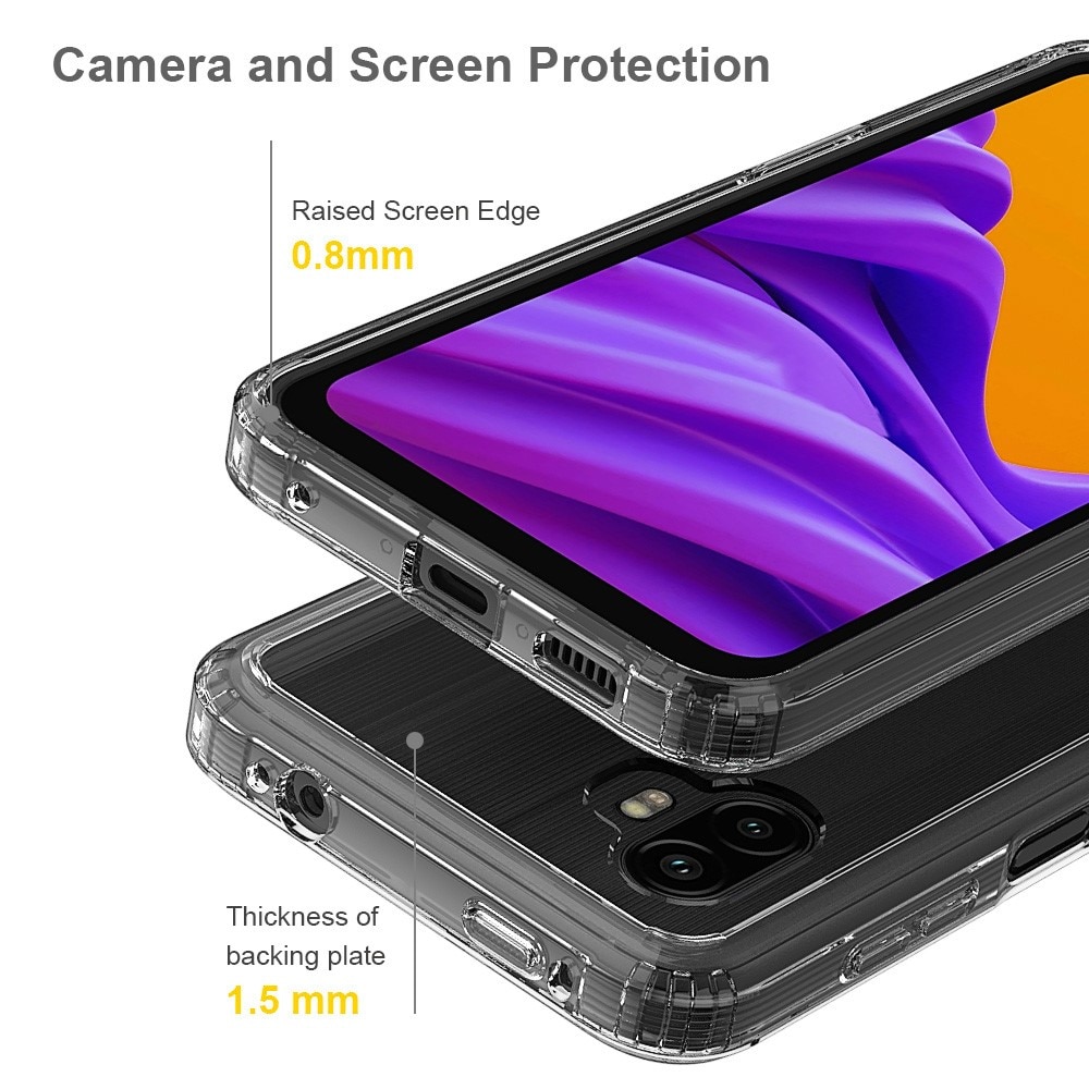 Cover ibrido Crystal Hybrid per Samsung Galaxy Xcover 6 Pro, trasparente