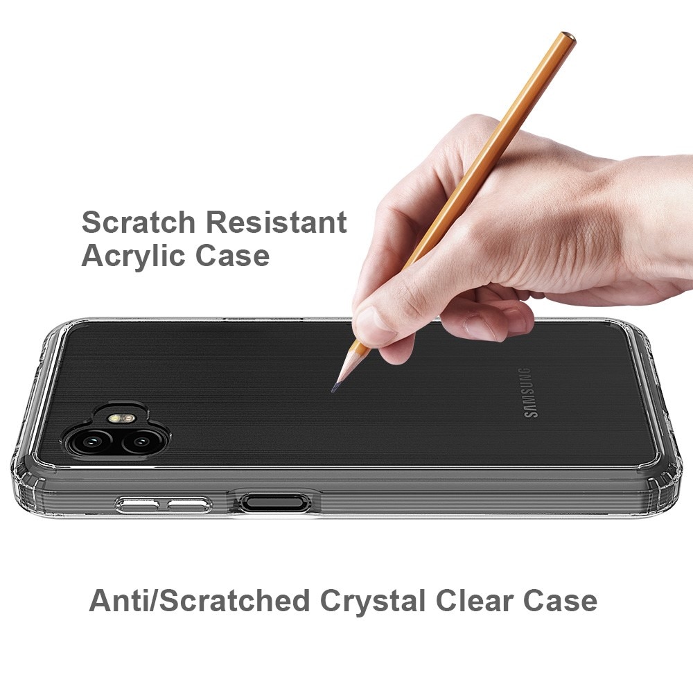Cover ibrido Crystal Hybrid per Samsung Galaxy Xcover 6 Pro, trasparente