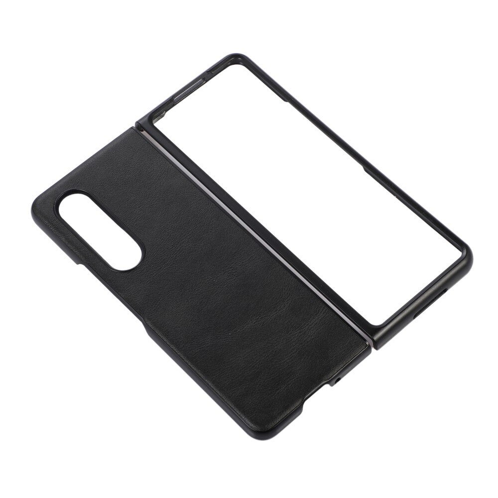 Cover in pelle Samsung Galaxy Z Fold 4 Nero