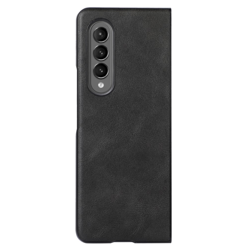 Cover in pelle Samsung Galaxy Z Fold 4 Nero