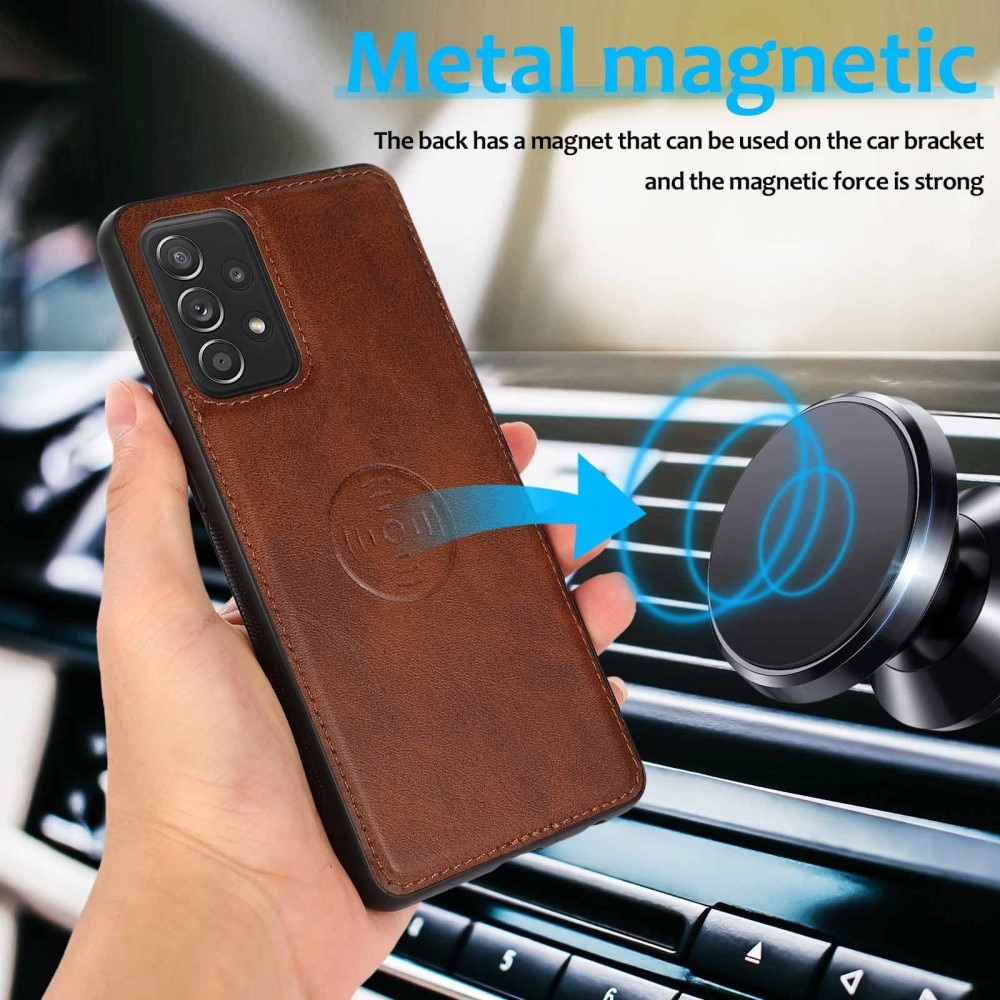 Custodia magnetiche Samsung Galaxy A53 Marrone