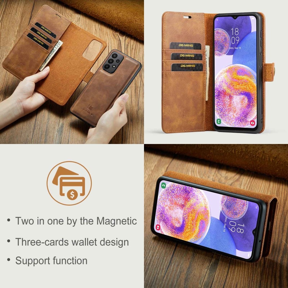 Cover portafoglio Magnet Wallet Samsung Galaxy A23 Cognac