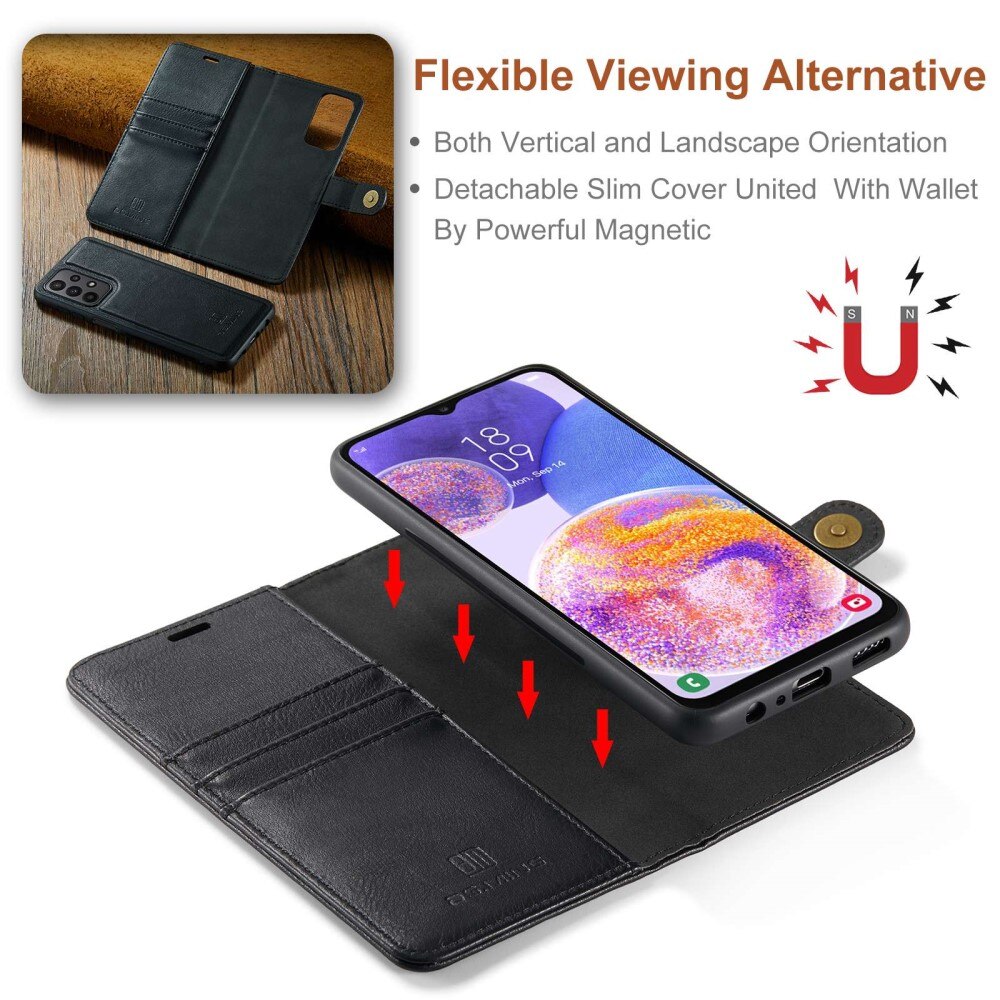 Cover portafoglio Magnet Wallet Samsung Galaxy A23 Nero