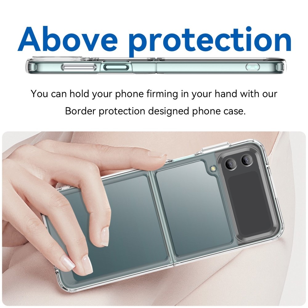 Cover ibrido Crystal Hybrid per Samsung Galaxy Z Flip 4, trasparente