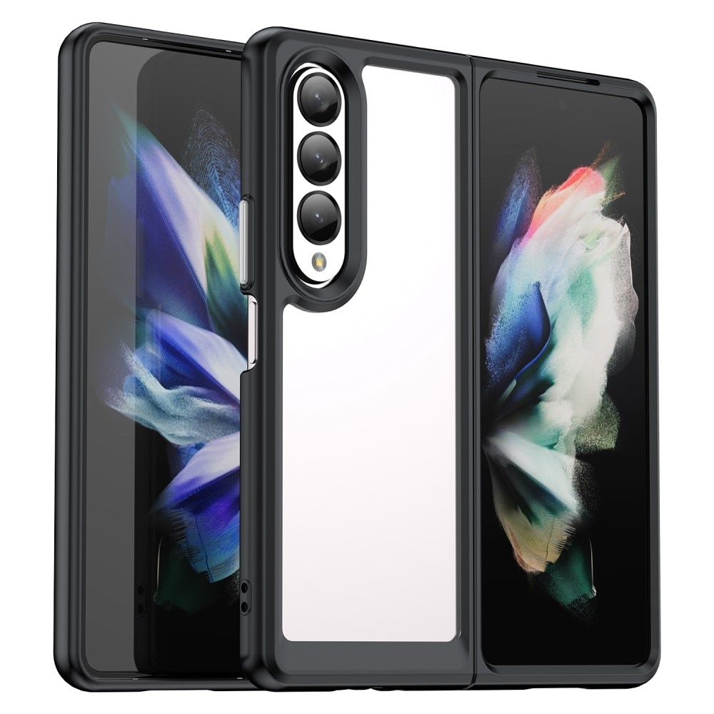 Cover ibrido Crystal Hybrid per Samsung Galaxy Z Fold 4, black