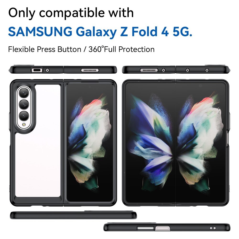 Cover ibride per Samsung Galaxy Z Fold 4 Nero