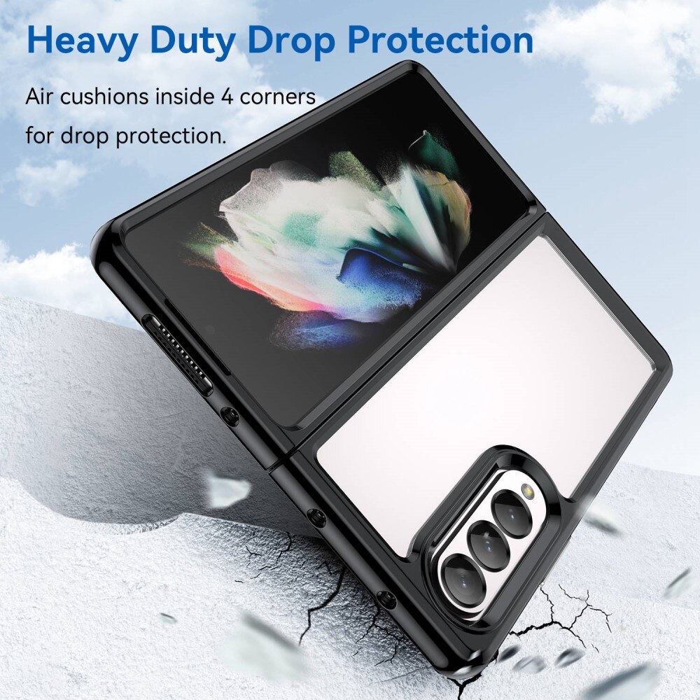 Cover ibride per Samsung Galaxy Z Fold 4 Nero