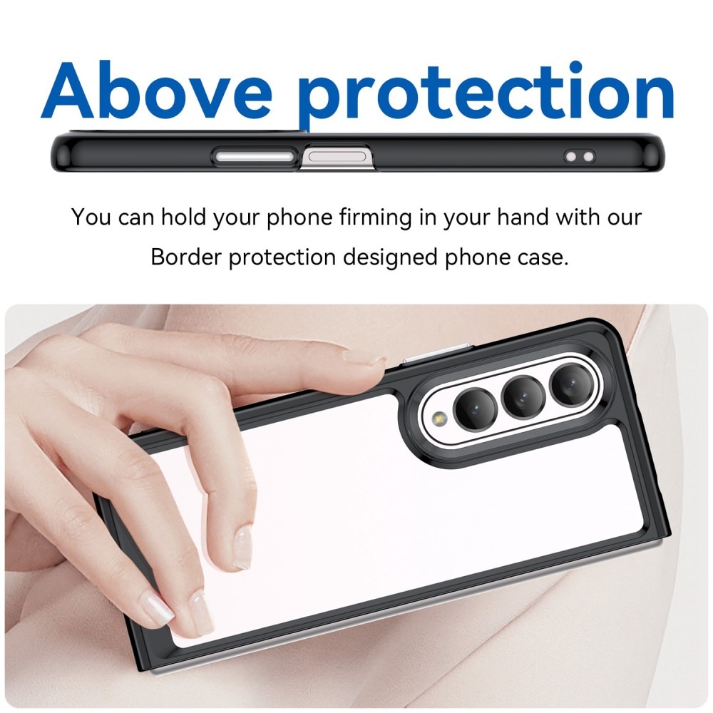 Cover ibride per Samsung Galaxy Z Fold 4 Nero