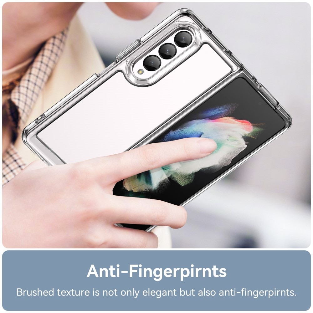 Cover ibrido Crystal Hybrid per Samsung Galaxy Z Fold 4, trasparente