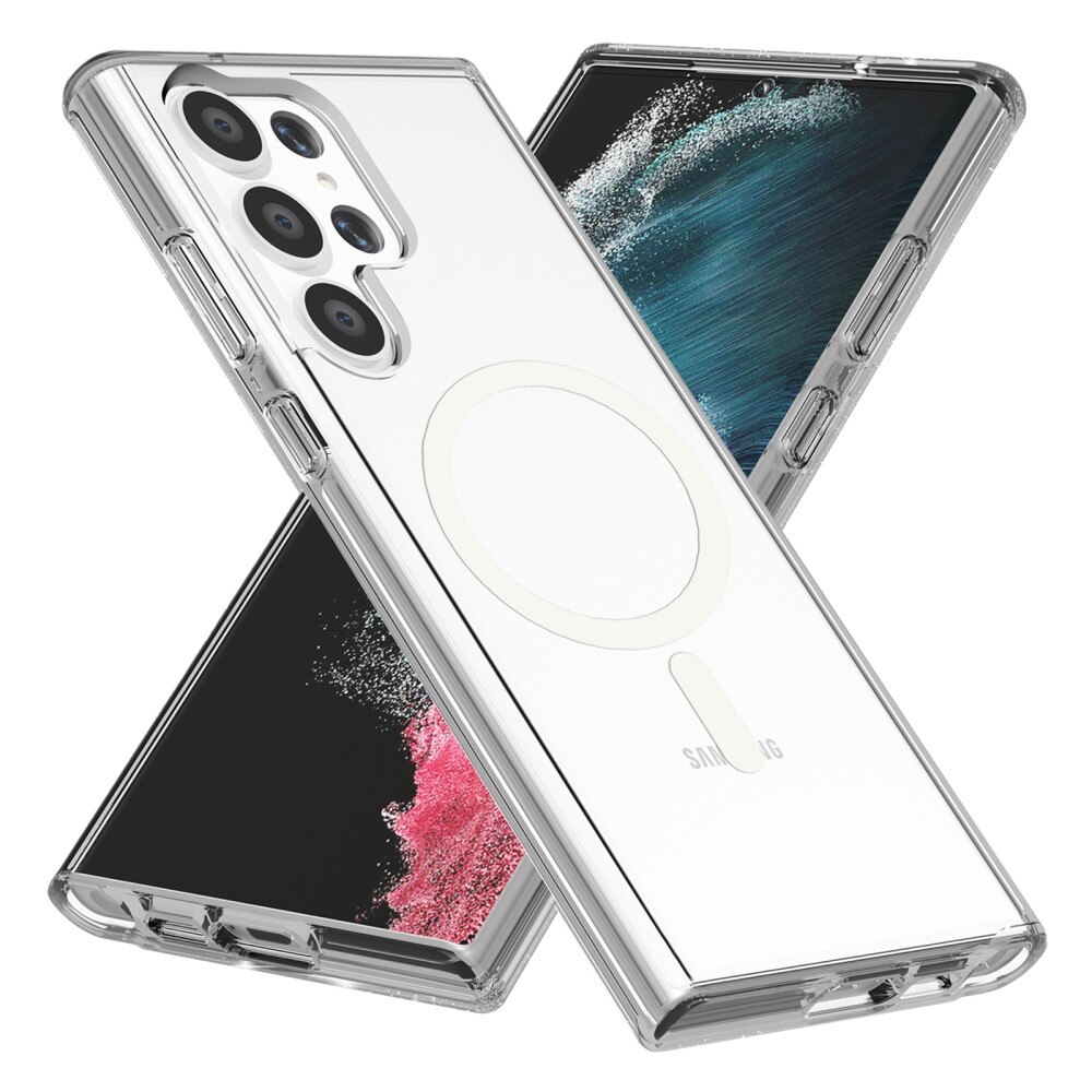 Cover ibride con MagSafe Samsung Galaxy S23 Ultra trasparente