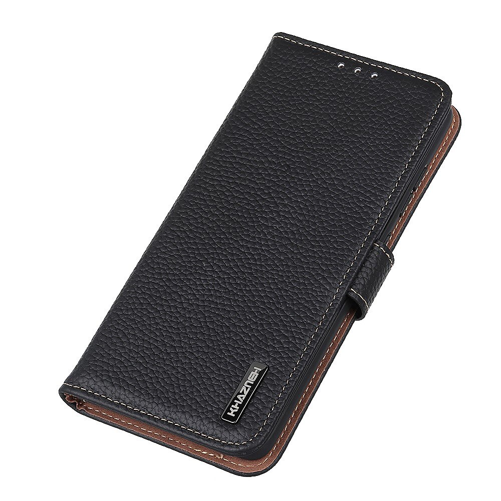 Real Leather Wallet Sony Xperia 1 III Black