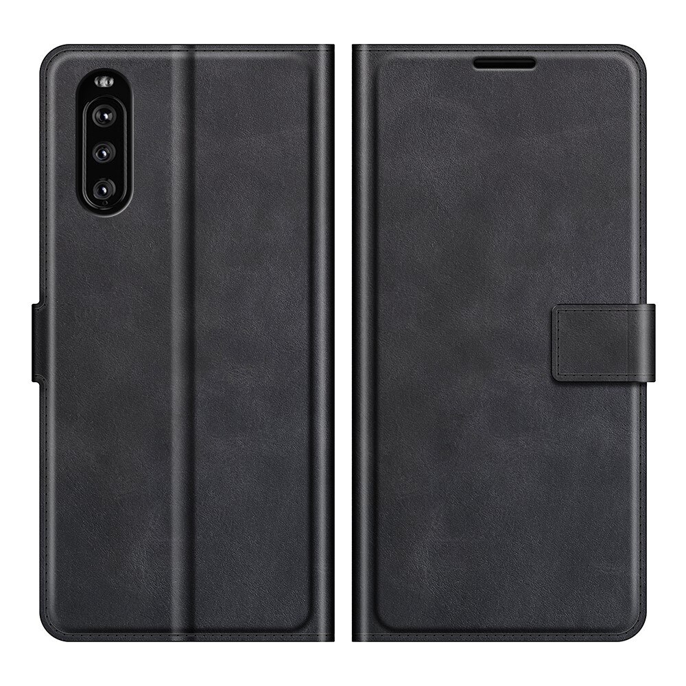 Cover portafoglio Leather Wallet Sony Xperia 10 III Black