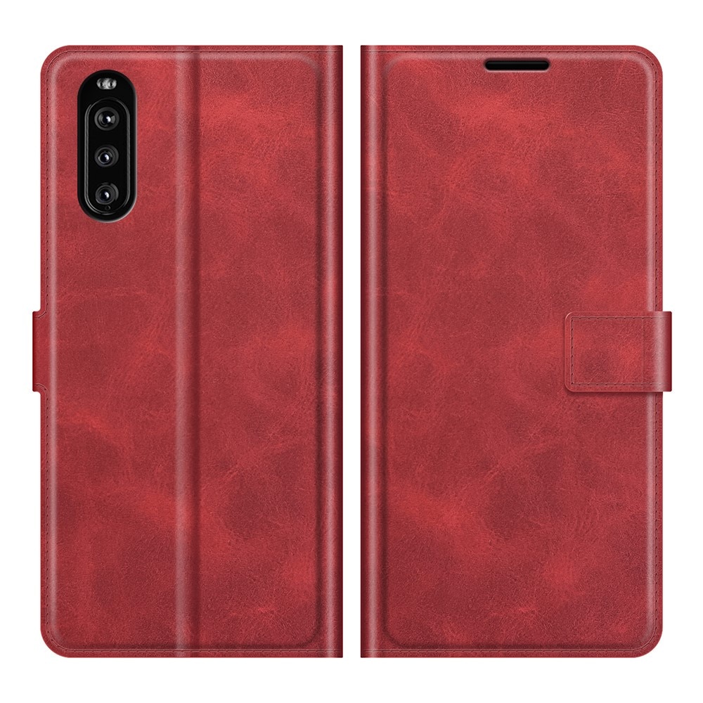 Cover portafoglio Leather Wallet Sony Xperia 10 III Red