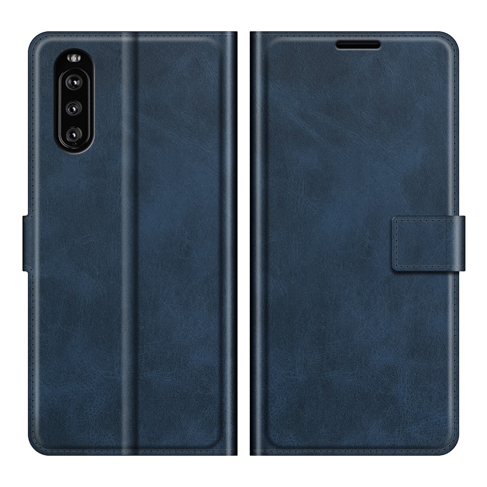 Cover portafoglio Leather Wallet Sony Xperia 10 III Blue