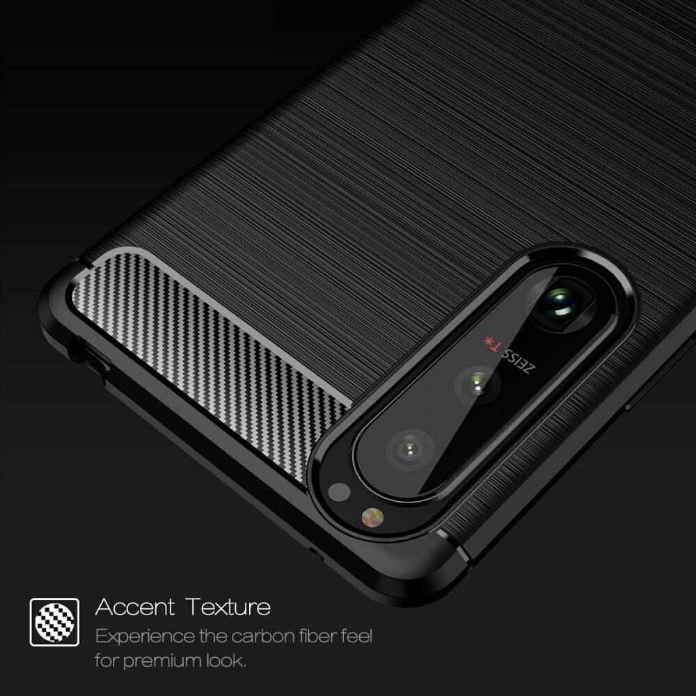 Cover TPU Brushed Sony Xperia 5 III Nero