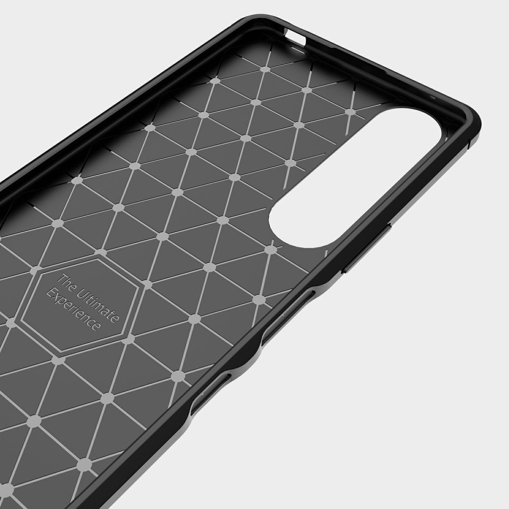 Cover TPU Brushed Sony Xperia 5 III Nero