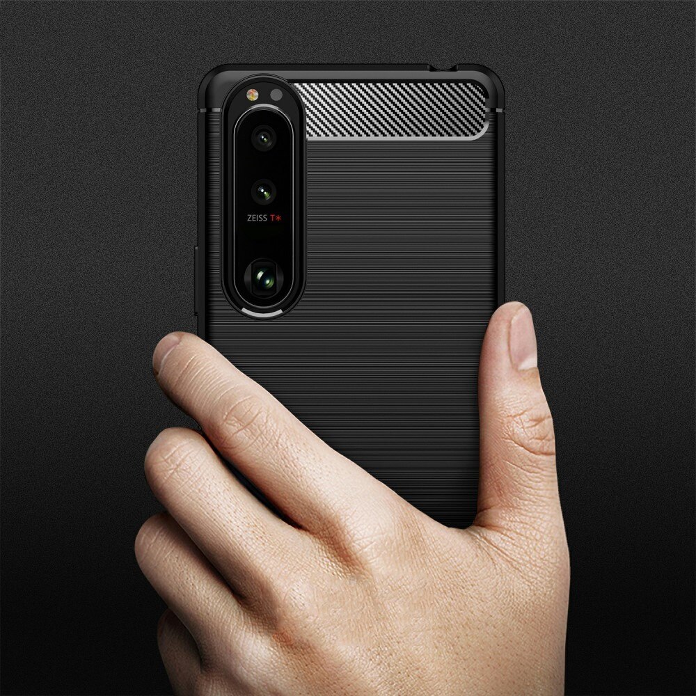 Cover TPU Brushed Sony Xperia 5 III Nero