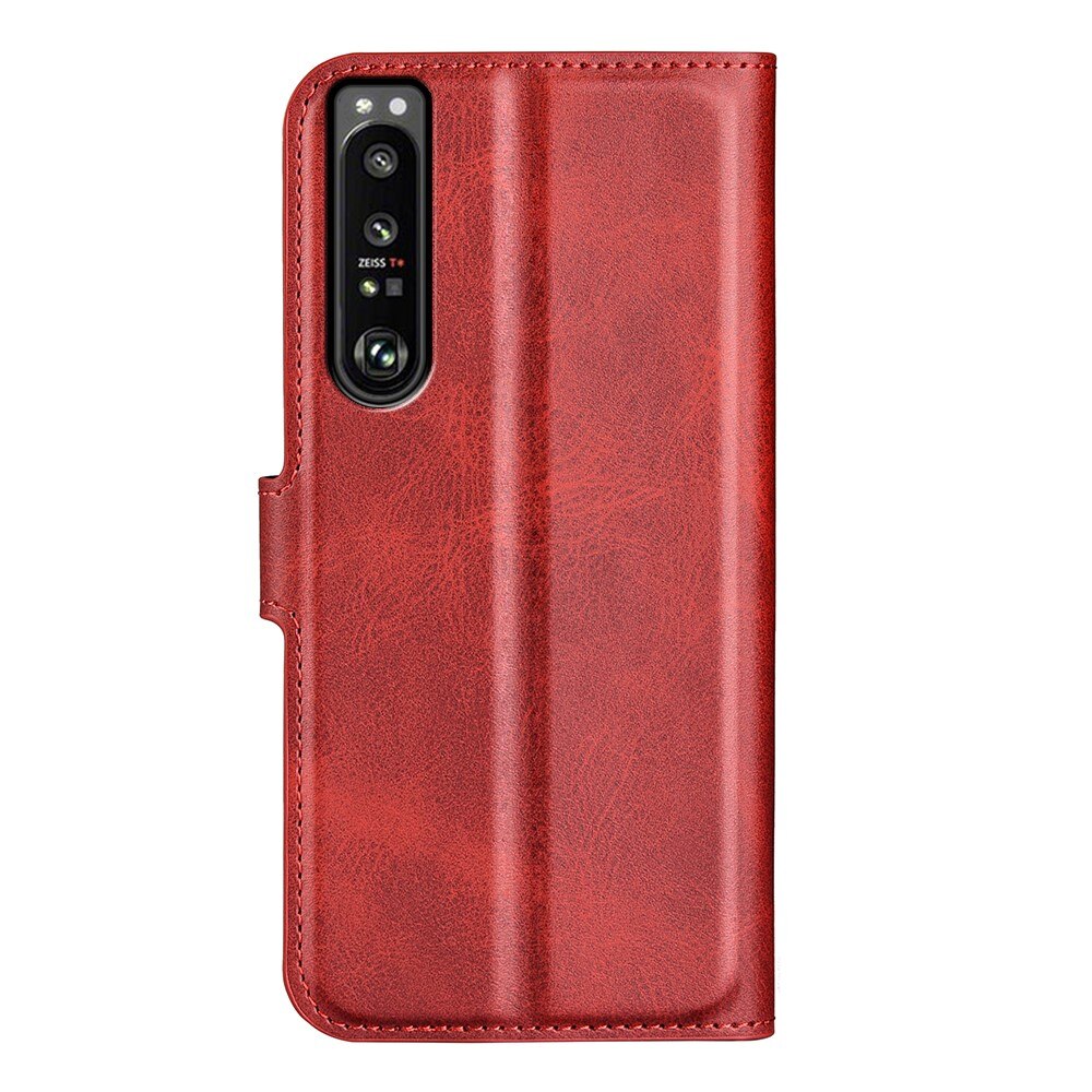 Cover portafoglio Leather Wallet Sony Xperia 1 IV Red