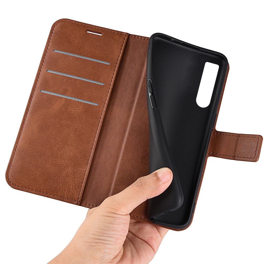 Cover portafoglio Leather Wallet Sony Xperia 1 IV Brown