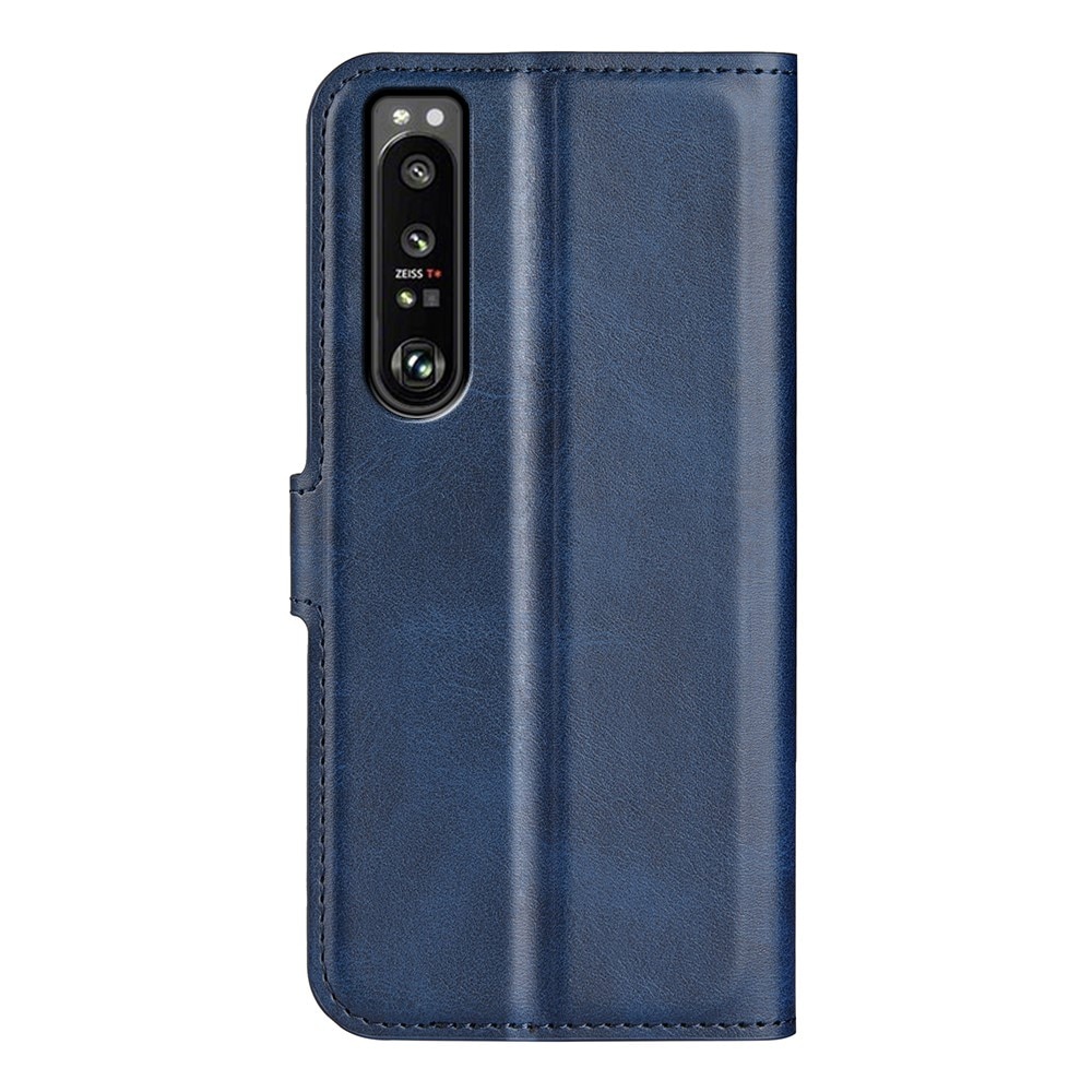 Cover portafoglio Leather Wallet Sony Xperia 1 IV Blue