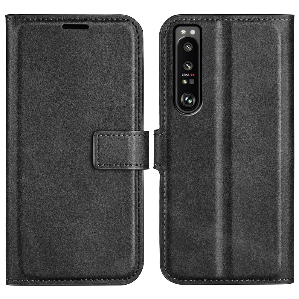 Cover portafoglio Leather Wallet Sony Xperia 1 IV Black