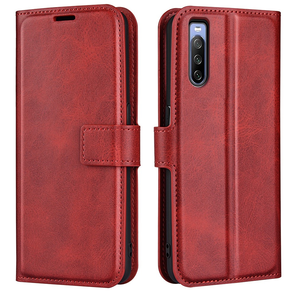 Cover portafoglio Leather Wallet Sony Xperia 10 IV Red