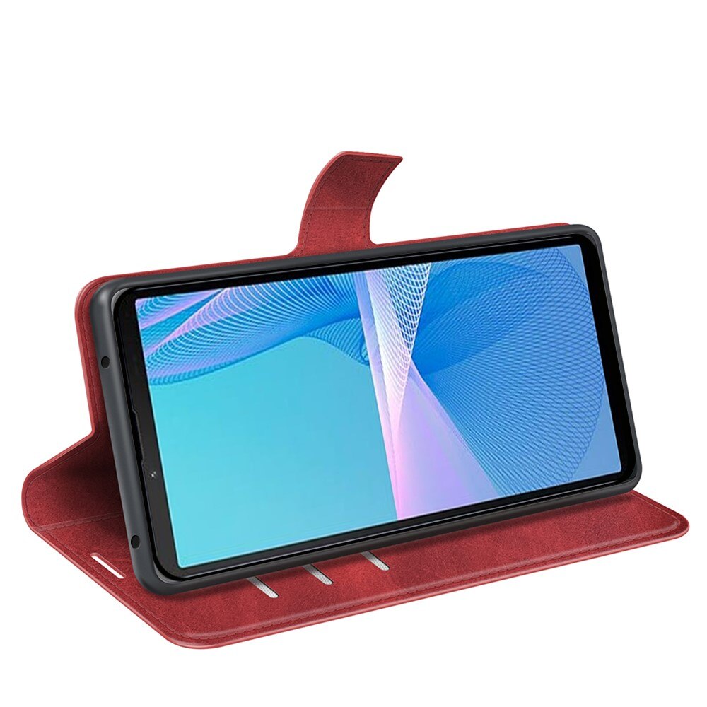 Cover portafoglio Leather Wallet Sony Xperia 10 IV Red