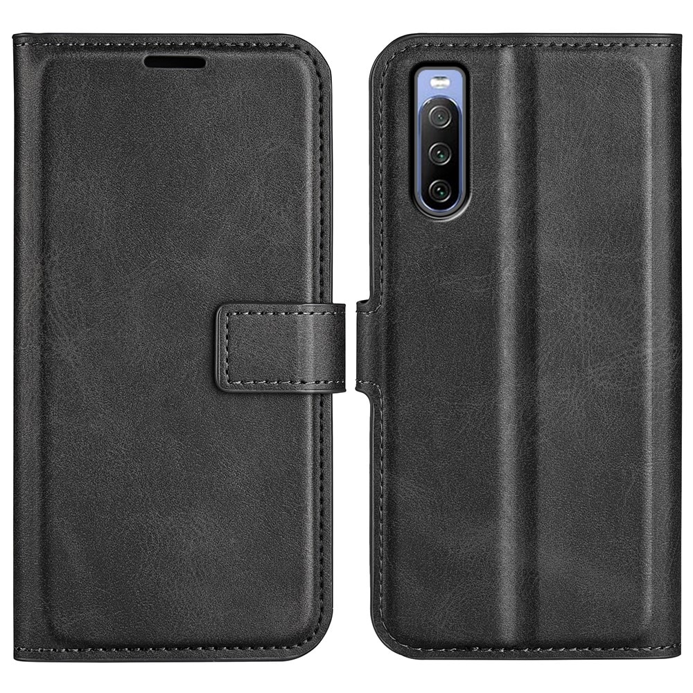 Cover portafoglio Leather Wallet Sony Xperia 10 IV Black