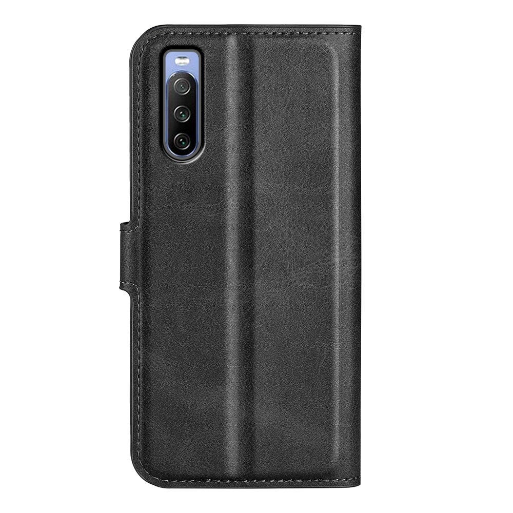 Cover portafoglio Leather Wallet Sony Xperia 10 IV Black