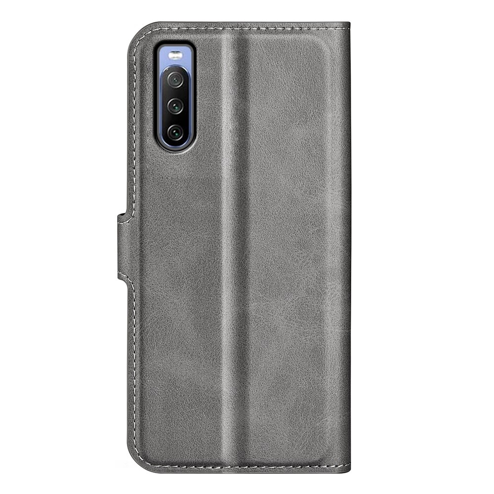 Cover portafoglio Leather Wallet Sony Xperia 10 IV Grey