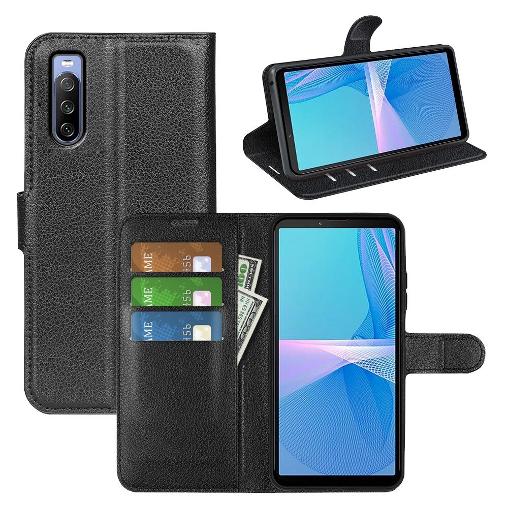 Cover portafoglio Sony Xperia 10 iV Nero