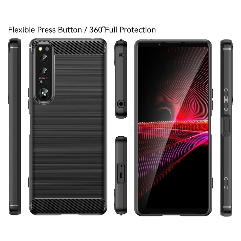 Cover Brushed TPU Case Sony Xperia 1 IV Black