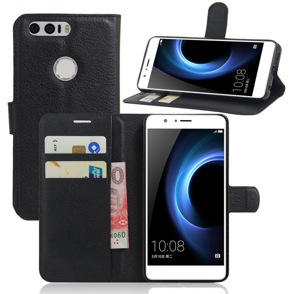 Cover portafoglio Huawei Honor 8 Nero