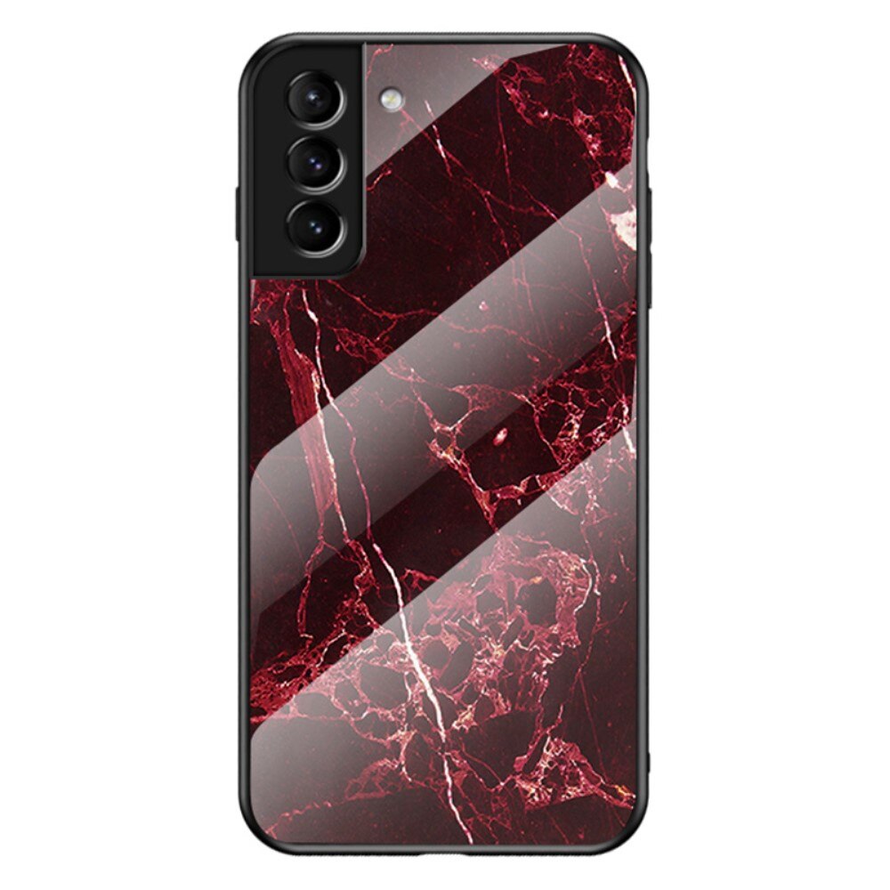 Custodia in vetro temperato Samsung Galaxy S22 Marmo Rosso