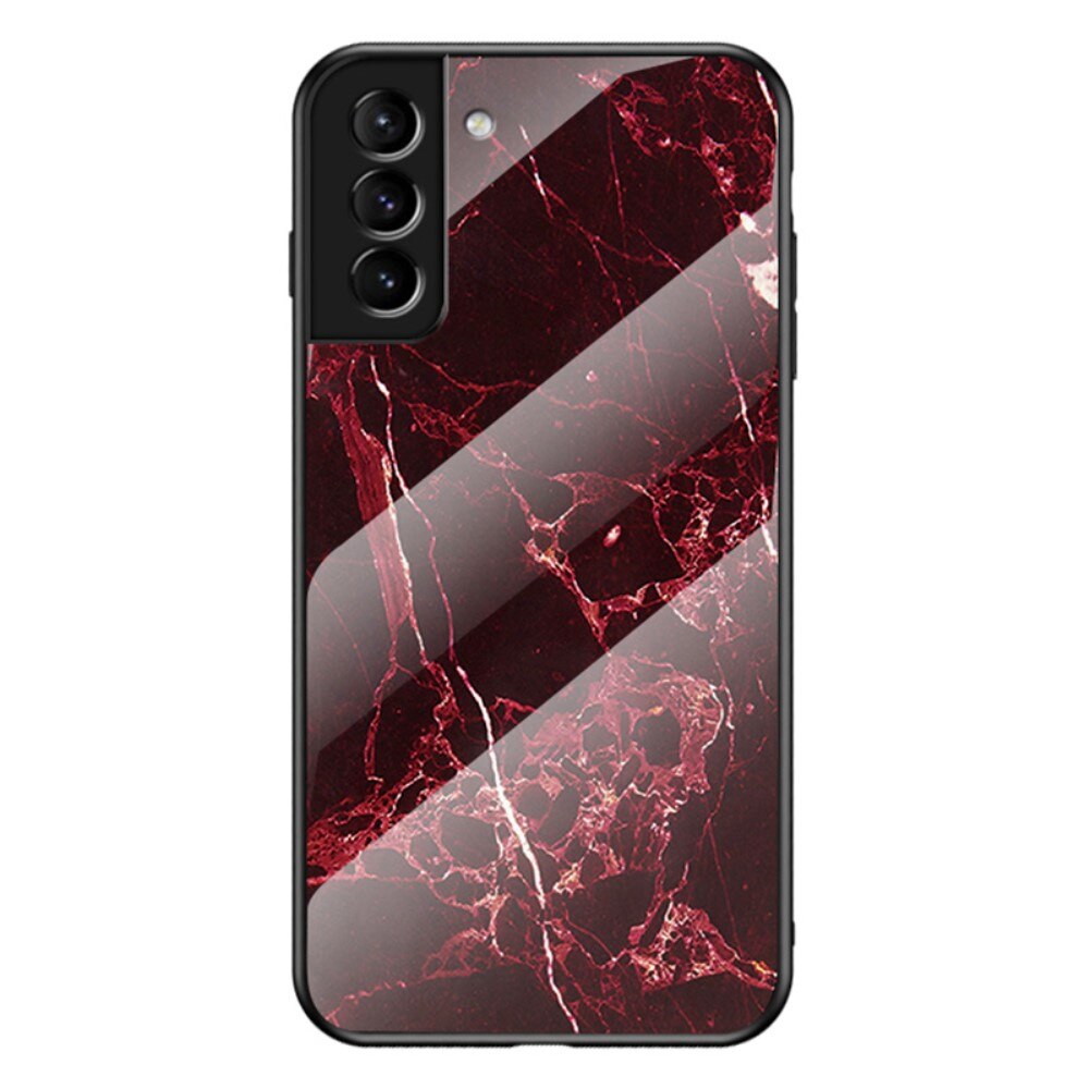 Custodia in vetro temperato Samsung Galaxy S22 Plus Marmo Rosso