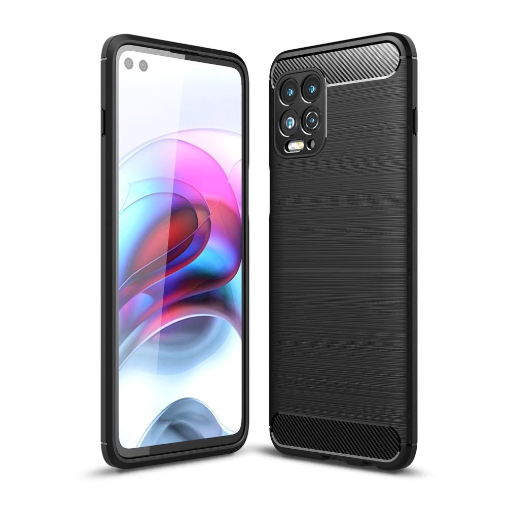 Cover TPU Brushed Motorola Moto G100 Nero