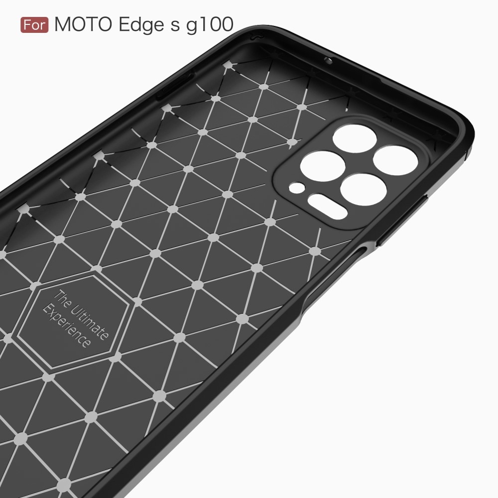 Cover TPU Brushed Motorola Moto G100 Nero