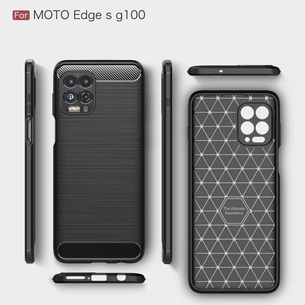 Cover Brushed TPU Case Motorola Moto G100 Black