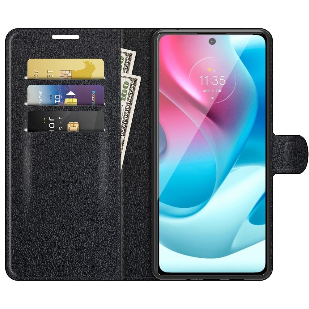 Cover portafoglio Motorola Moto G60s Nero