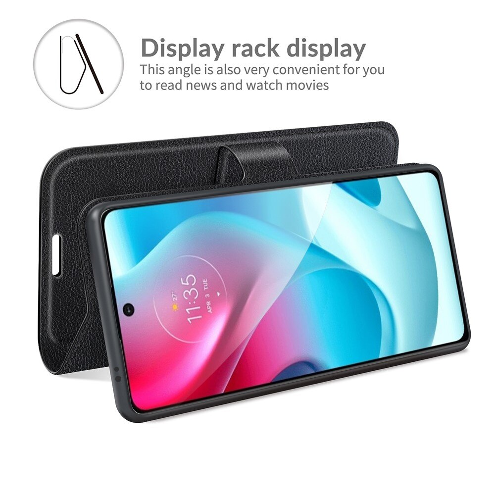 Cover portafoglio Motorola Moto G60s Nero