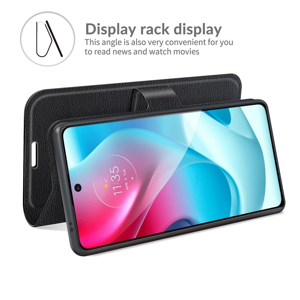 Cover portafoglio Motorola Moto G60s Nero