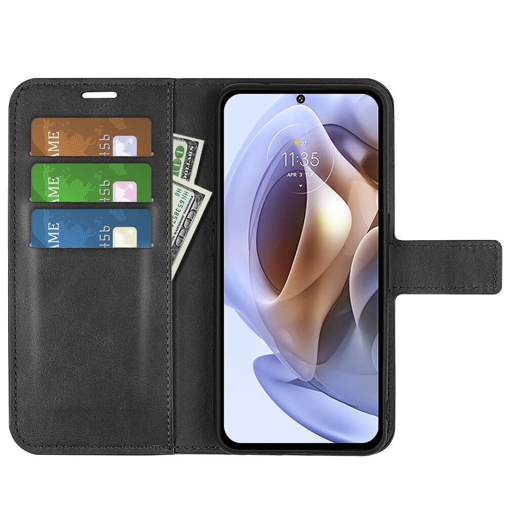 Cover portafoglio Leather Wallet Motorola Moto G31/G41 Black