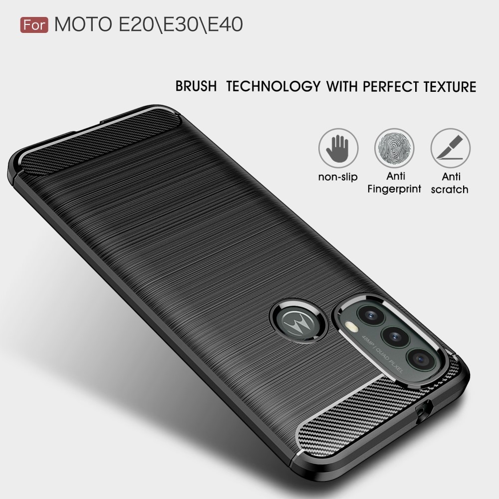 Cover Brushed TPU Case Motorola Moto E20/E30/E40 Black